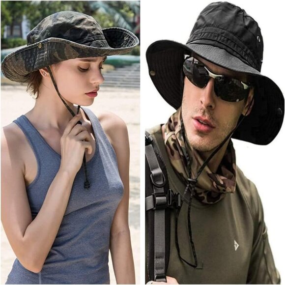 Sun Hats for Men Women Bucket Hat UPF 50+ Boonie Hat Foldable UV Protection Hiki - Picture 5 of 7